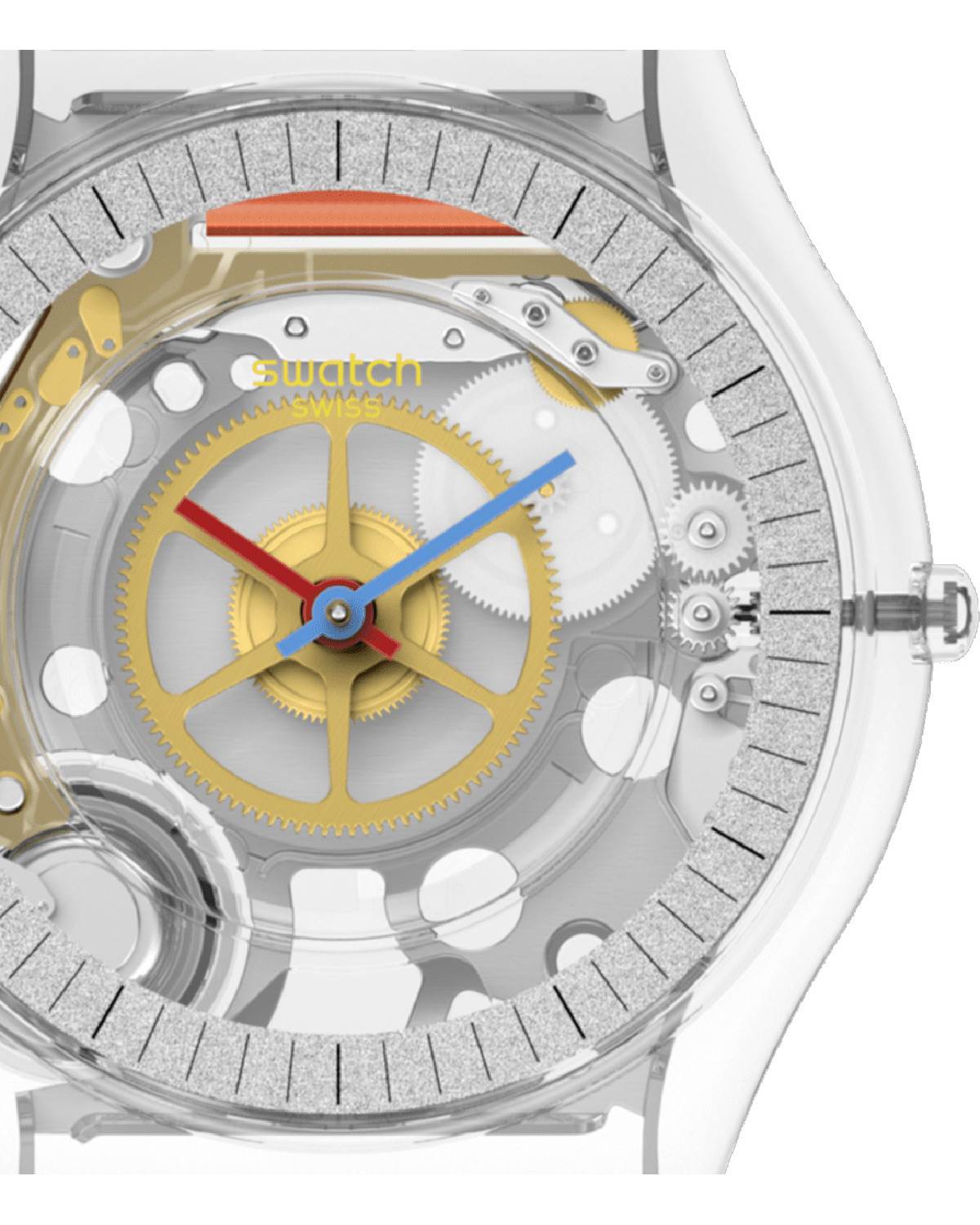 SWATCH Clearly Skin White Silicone Strap SS08K109