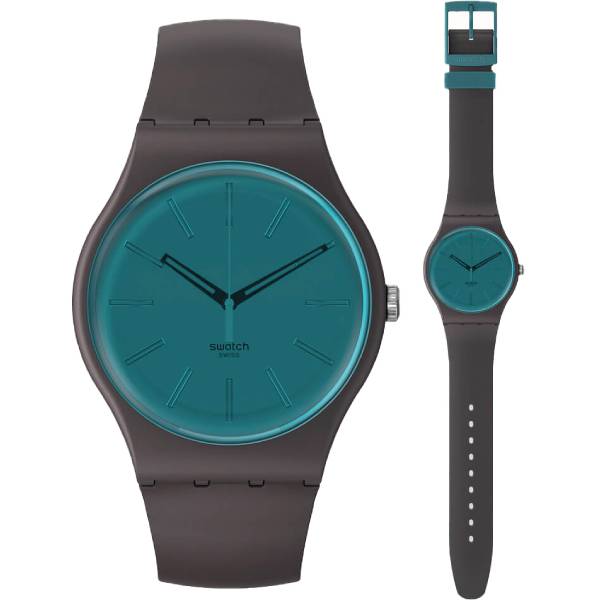 Unisex ρολόι Swatch SO29C100 με γκρι λουράκι SO29C100