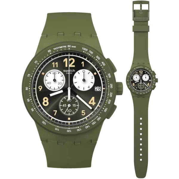Ρολόι Swatch SUSG406 με χακί λουράκι