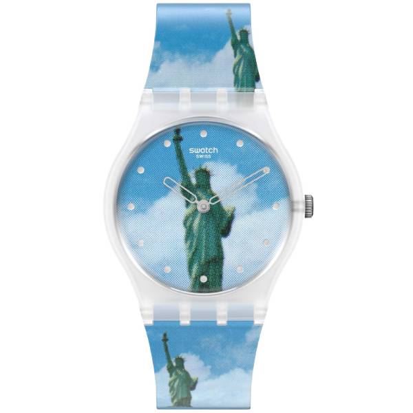 SWATCH MoMA New York By Tadanori Yokoo με λουράκι σιλικόνης GZ351