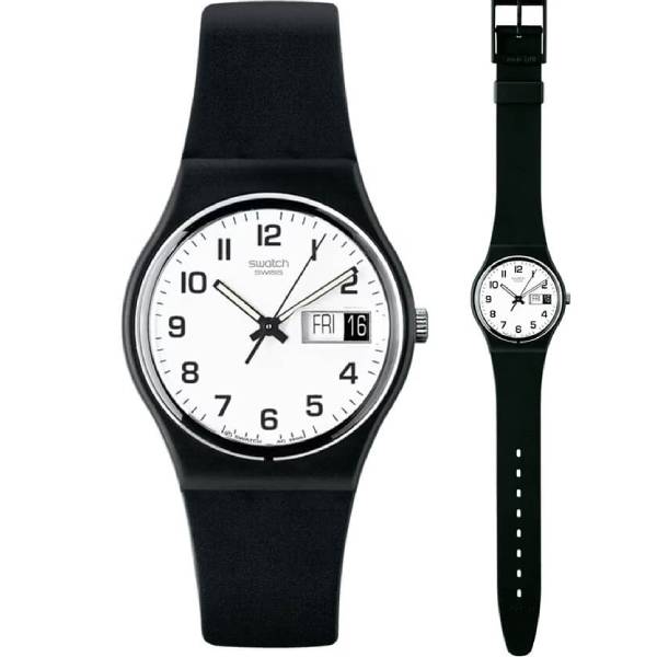 Unisex ρολόι Swatch GB743 με μαύρο λουράκι GB743-S26