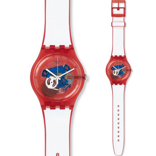 SWATCH Red Clownfish με Καουτσούκ λουράκι SUOR102