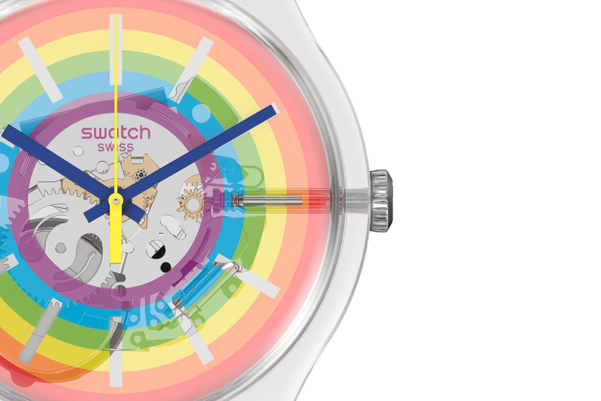 Swatch Ρολόι με Καουτσούκ Λουράκι SUOK148
