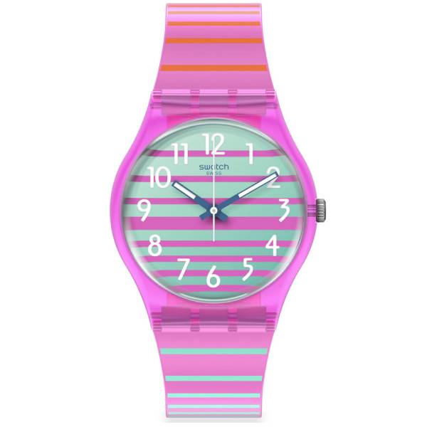SWATCH Electrifying Summer Pink Rubber Strap SO28P105