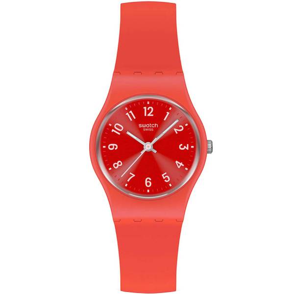 Swatch Ρολόι με Ροζ Καουτσούκ Λουράκι LP165