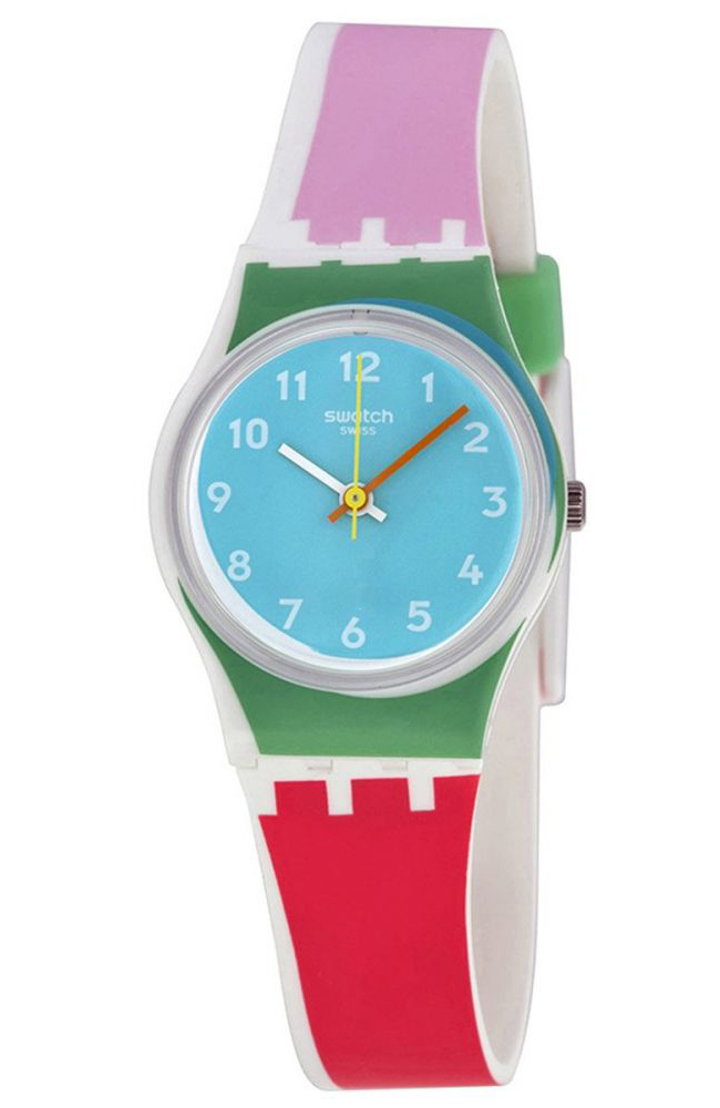 SWATCH Des Travers με δίχρωμο λουράκι LW146