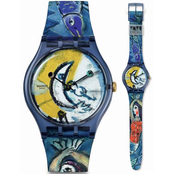 Unisex ρολόι Swatch SUOZ365 με πολύχρωμο λουράκι SUOZ365