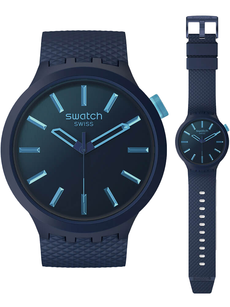 Ρολόι Swatch SB05N113 με μπλε λουράκι SB05N113
