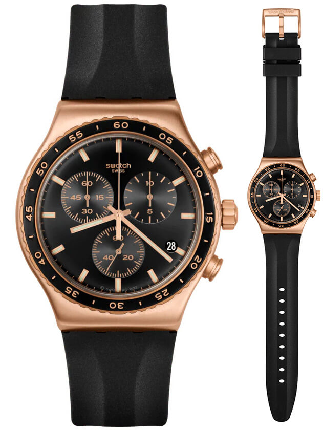Ρολόι Swatch YVG410 με μαύρο λουράκι YVG410