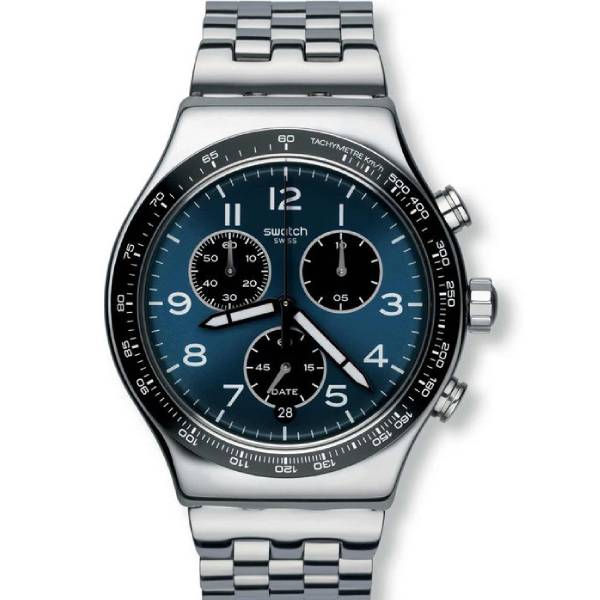 SWATCH Boxengasse Chrono YVS423GC ανοξείδωτο ατσάλι μπρασελέ
